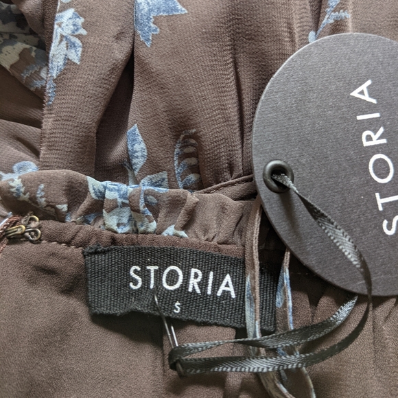 🌸FINAL DROP🌸NWT Storia Floral Ruffled Maxi Dress - Picture 4 of 4